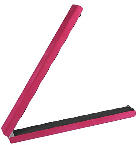 TataYang Schwebebalken, Turnen Schwebebalken Gymnastik Training Balance Beam für Zuhause Turnen (2.1m Rosa Flanell)