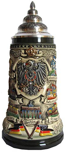 KING Bierkrug Deutschland Panorama Seidel 0,4 Liter Bierseidel