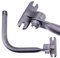 TRUCK DUCK® Universal Spiegelarm Spiegelhalter Spiegelhalterung Spiegel Arm 160x155mm für Rückspiegel Außenspiegel Seitenspiegel für Traktor Bagger Bus LKW Wohnmobil KFZ