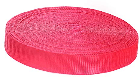 50 Meter x 50mm PP Gurtband - 1,4mm Stark - Gurtband aus Polypropylen - 50 Meter Länge und 50 mm Breite, Rot, TKB5072-red