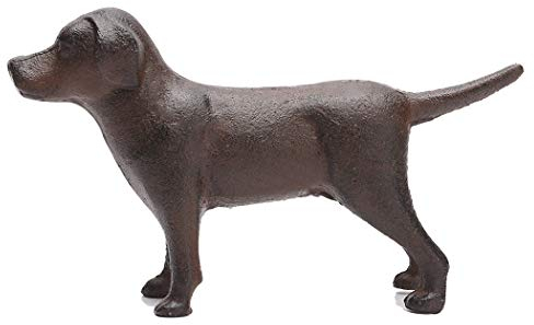 BRASSTAR PTWQ005 Dekofigur Hund aus Gusseisen für den Garten oder den Schreibtisch