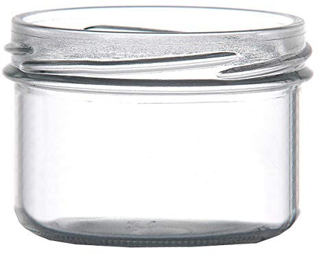 PEGANE Lot de 24 bocaux Terrines en Verre Transparent, capacité 120 ML, 48 x 65mm - IRIOS -