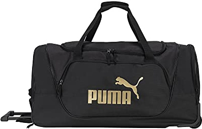 PUMA Evercat Wanderer Reisetasche mit Rollen, 71,1 cm, Schwarz/Gold, Einheitsgröße