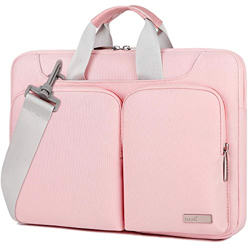Lacdo 360° Protection Housse Ordinateur Portable pour 14 Pouce New MacBook Pro M4/M3/M2/M1 Chips Pro Max A3112 A3401 A3185 A2918 A2992 A2779 A2442 2024-2021, ASUS Acer HP Lenovo Chromebook, Rose