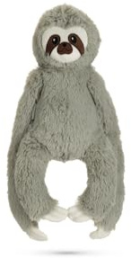 BZ PLUSH SLOTH MEES DOG TOY GREY , 40X20X9 CM