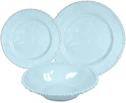 Baci Milano Collezione Joke Table & Kitchen Servizio Piatti da 18 Pezzi Colore Azzurro