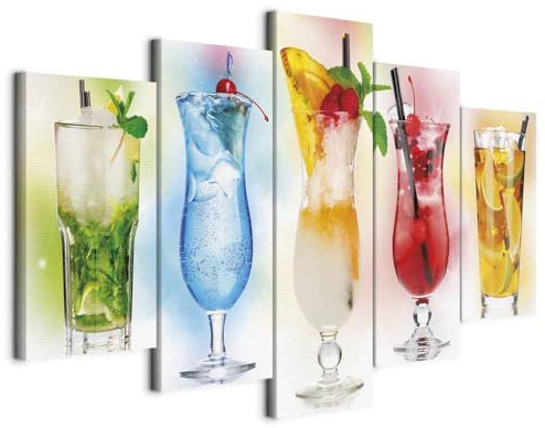 B&D XXL - Akustikbild Akustikbild Drink, Schallschutz, Wohnzimmer, Büro | Verbessert Raumakustik, reduziert Hall, ideal fürs Büro oder Wohnzimmer, hochwertige Verarbeitung, schnelle Montage, stilvoll