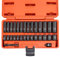 NEIKO 02481A 1/4 Drive Impact Socket Set | 30 Piece | Metric Sizes 4 – 15 MM | Deep and Standard Shallow Sockets | Chrome Vanadium Steel | 3/8” to 1/4” Reducer | Hex Shank Socket Impact Adapter