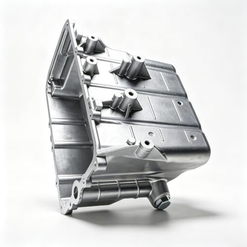 munirater Sostituzione d'argento di alluminio della coppa dell'olio del motore 1320100013 per Smart Fortwo 2008-2015
