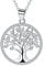 J.MUEN Collana Donna Argento 925 Collana Albero Della Vita con Scatola Regalo-Gioielli Regalo (Argento)