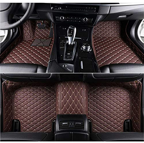 NYMCAR Auto Fußmatten nach Maß fur Mercedes-Benz 99% Automodelle 2000-2022 Vollständige Abdeckung für das Auto, Allwetter-Pads, Schutz, rutschfeste Bodeneinlagen aus (Dunkelbraun)