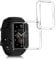 kwmobile Set 2x Custodia Smartwatch Compatibile con Huawei Watch Fit 2 Cover - Case Silicone Protezione Orologio Fitness trasparente