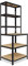 shelfplaza® 190x100x60cm BLACK Werkbank Regal Schwerlast schwarz mit 6 Böden à 145kg Tragkraft/Metall Schwerlast Steckregal Schwerlastregal Stufenregal Metall Regalsystem/Regale Lagerregale