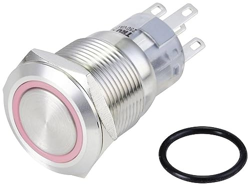 TRU COMPONENTS TC-10090928 LAS1-AGQ-11E/R/24V/S Vandalismusgeschützter Drucktaster 250 V/AC 3 A 1 x Ein/(Ein) tastend R