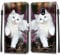 Feyten Coque pour Samsung Galaxy J3 2017/J330, Etui Samsung J3 2017/J330, Housse de Galaxy J3 2017/J330 en Cuir PU, Étui Housse en Cuir de Protection avec [Magnétique] Portefeuille Case(Chat 2)