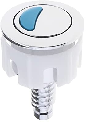 EMSea Toilette Spülknopf Dual Spülkästen Knopf ABS Verchromtes Badinstallation Ersatzzubehör für Duschraum Badezimmer WC 49mm Durchmesser 38mm Befestigungsloch