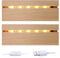 TALOEYH Base de Exhibición LED Rectangular de Madera con Luz Cálida - Soporte Iluminado para Pedestal y Placa Acrílica de 3 mm - Luces Artísticas