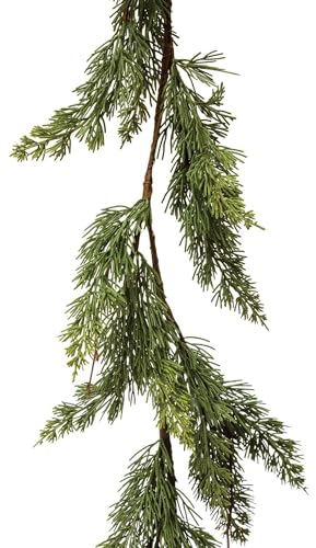 Künstliche Tannengirlande für Weihnachtsdeko außen,tannengirlande,weihnachtsgirlande,weihnachtsdeko aussen,300cm Weihnachtsgirlande aus 100% PE Spritzguss