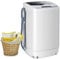TANGZON 2-in-1 Portable Washing Machine, Fully Automatic Mini Washing Machine Spin Dryer with 6/10 Modes, 3/8 Water Levels & Drain Pump, Camping Dorm Small Washers (4.5kg Load, 10 Modes, 8 Levels)