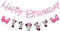 Happy Birthday Banner, Banner Geburtstag, Happy Birthday Girlande, Geburtstagsbanner Kinder, Rosa Kindergeburtstag Deko, Geburtstag Party Deko für Mädchen, Junge