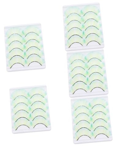 Healeved Lot De 5 Faux Individuels Pour Femme Extensions De Maquillage Moelleuses 5 Paires X 5