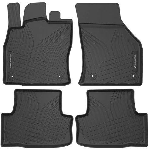 Walser Premium Fussmatten Auto für Audi A3/A3 Sportback 2012-10/2020, 100% passgenaue Gummimatten Auto - Made in EU, robuste Fußmatten Auto, Auto Fußmatten