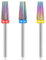 3-Teiliges Nagelbohrer-Set,5 In 1 Hartmetall Nagelbohrer Nagelbohrer Bohrer für Nägel,Nagelfräser Bits,Nail Drill Bits für Acryl- Oder Gel-Entferner-Nagelbohrer,Maniküre Pediküre für Den Salon Hause