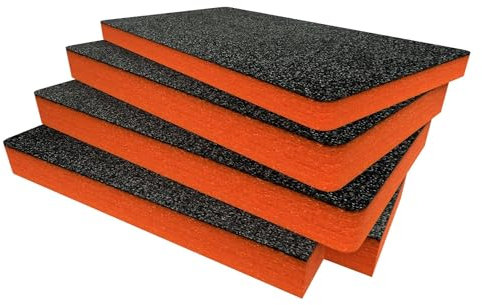 Shadow Foam Insert Pack Made for Peli 1535 - Cut and Peel Foam Inserts for Peli Cases | Camera Storage, Photography Organisation Orange / 50mm