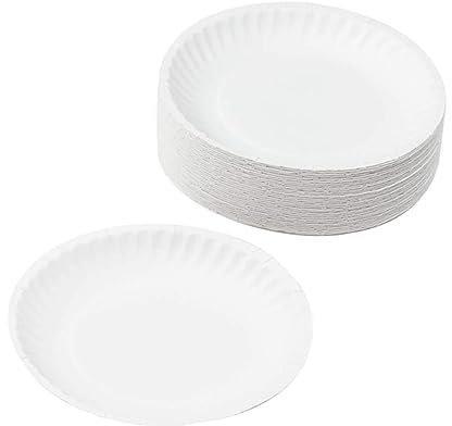 Milisten 50pcs Disposable Paper Plates Boys and Girls Art Trays Non-toxic for Creative Play
