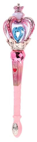 FUTUREORYY Leuchtender Feenstab Für Kinder Mit Musik Und Magischer Rotation Robuster Kunststoff Pink Für Partys Und Heimunterhaltung