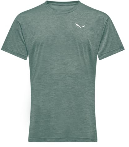 SALEWA PUEZ Melange Dry M S/S Tee, 5XL, Willow Melange
