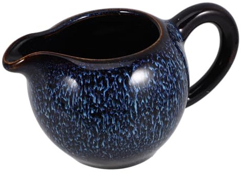 CRILSTYLEO Olla con Asa Recipiente para Salsa Salsera Salsera De Cerámica Recipientes De Cerámica para Salsa Salseras Salseras Pequeñas Salseras Jarras Pequeñas para Servir Crema Jarra para