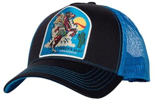 King Kerosin Cowboy Trucker Cap Basecap Baseballcap Truckercap Meshcap Herren - Snapback, mit Schirm, Schirm Frühling-Sommer Herbst-Winter Frühjahr