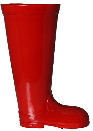 DONREGALOWEB Porte-Parapluie en céramique en Forme de Botte de Couleur Rouge