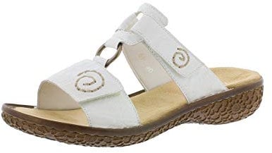 Rieker V69N2, Mules Femme, Blanc (Weiss 80), 42 EU