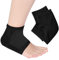 Fersen socken, Fersensporn Bandage für Schmerzlinderung bei Plantarfasziitis und Knöchelschmerzen, offenen Zehen weiche Comfy Erholung Socken, Gel Kompressionssocken für Männer & Frauen(Schwarz)