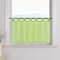 ESLIR Scheibengardine mit Schlaufen Gardinen Küche Bistrogardinen Transparent Stores Vorhänge Kurzgardine Voile Hellgrün BxH 45x90cm 1 Stück