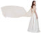Leimandy Schulterumhang Tüll Kirche Braut Umhang Schleier Kapelle Hochzeit Schleier B018 - Beige - Einheitsgröße