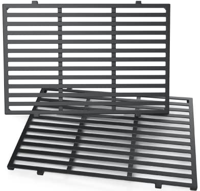 Hisencn 47,6 x 33,7cm Gusseisen Grillrost für Weber Genesis II und Genesis II LX 300 Serie Gasgrills Ersatzteile für Weber 66095,2 Stück