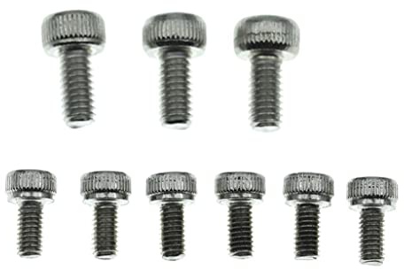 Dopro Stainless Steel Tremolo Bridge Saddle Mounting Screws Guitar Locking Nut Screws and String Lock Screws for FR
