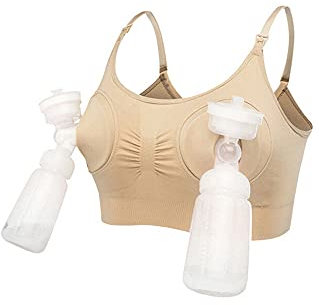 Women Hands-Free Breast Pump Breast Feeding Pump Pumping Maternity Wireless Adjustable Nursing Bra