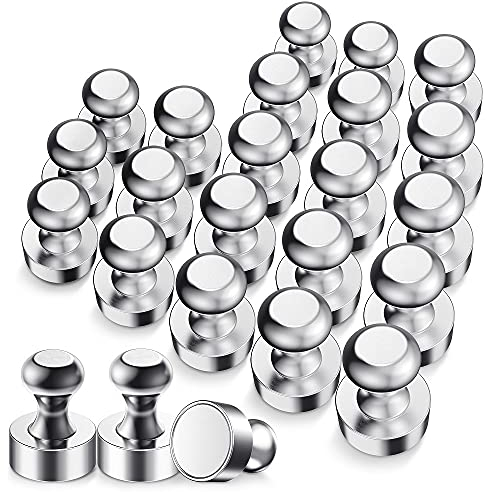 BUSATIA Aimant Puissant, N52 Aimants en avec Boîte de Rangement, 12x16mm Aimant Frigo Extrêmement Puissant pour Tableau Noir, Plaque Magnétique, Réfrigérateur -Mini Aimant Portable (24 Pièces)