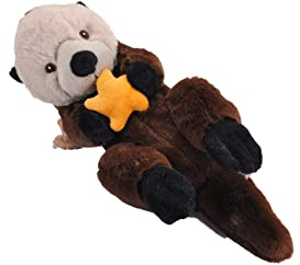 Wild Republic Ecokins Seeotter, Kuscheltier aus Stoff, Nachhaltiges Spielzeug, Baby Geschenk zur Geburt von Jungen und Mädchen, Stofftier 30 cm