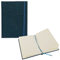 Idena 12255 - Notizbuch Glitter, nachtblau, 14 x 20 cm, kariert, 100 g/m², 160 Blatt, mit Froschtasche, Leseband und Gummibandverschluss, 1 Stück