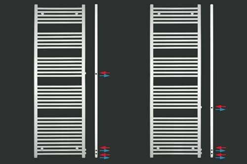 MC Heat ® Premium Austauschheizkörper Renovierungsheizkörper Badheizkörper Seitenanschluss (500mm * 1600mm- Anschluss 500/540 mm)