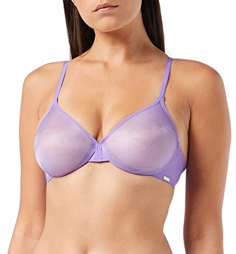 Gossard Women's Glossies Sheer Moulded Bra, Violet, 30C