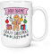 Personalised Name Crazy Christmas Lady Festive 15oz Large Mug Cup