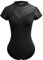 IMEKIS Damen Ballett Trikot Kurzarm Blumenspitze Ballettanzug Einfarbig Gymnastik Trikots mit Abnehmbaren BH-Polster Einteilig Tanz Body Sportlich Rückenfrei Ballerina Tanzkleidung Kostüm Schwarz L