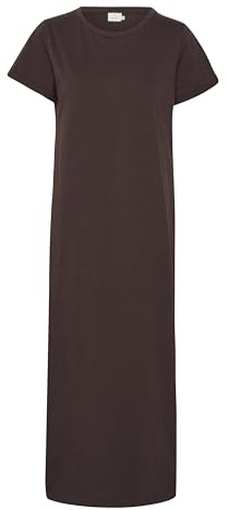 KAFFE Kleid KAcelina Damen Kleid Rundhals Maxi Kurzarm Casual Basic Freizeitkleider S, Java