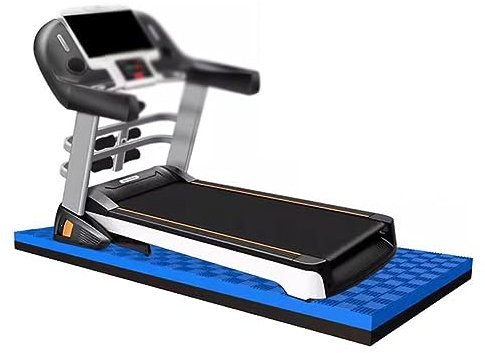 RAUGAJ Treadmill Matte Trainingsausrüstung Matte Hochnützige Schutzbodenmatte Für Unterlaufmühle, Müdigkeitsmatte, Laufband, Stationäres Fahrrad, Ellipse/Blue/200 * 100Cm